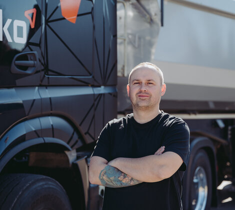 LKW-Fahrer von Innoko im Portrait